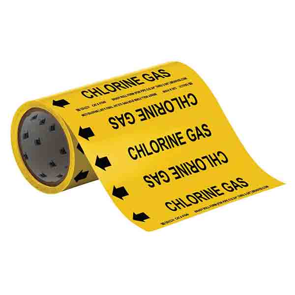 CHLORINE GAS Roll Form Pipe Marker copy